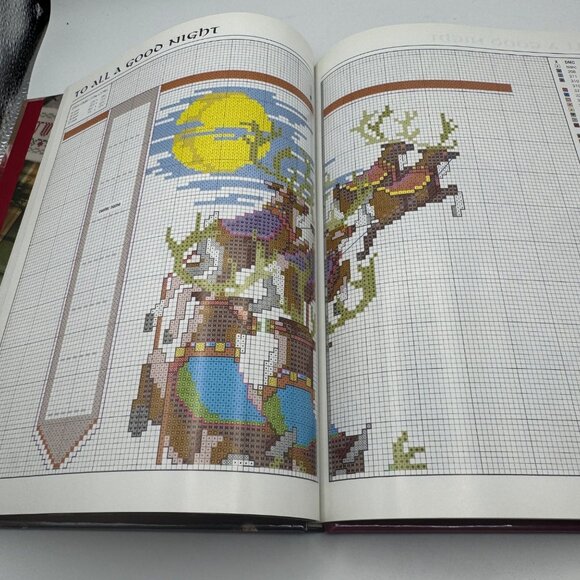 Leisure Arts The Stockings Were Hung Cross-Stitch Patterns Christmas Holiday - Picture 5 of 6